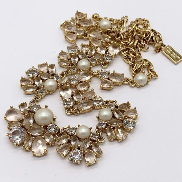 Kate Spade Posy Petals Pearl Jeweled Necklace